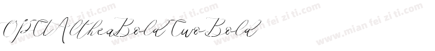 OPTIAltheaBold Two Bold字体转换